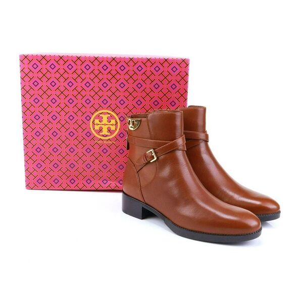 NIB Tory Burch SIDNEY Bootie Boots in Penny Brown 9 $399+ - Picture 7 of 7
